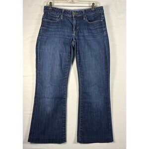 GAP womens 1969 Long/Lean dark denim 5 pocket jeans 6 Regular